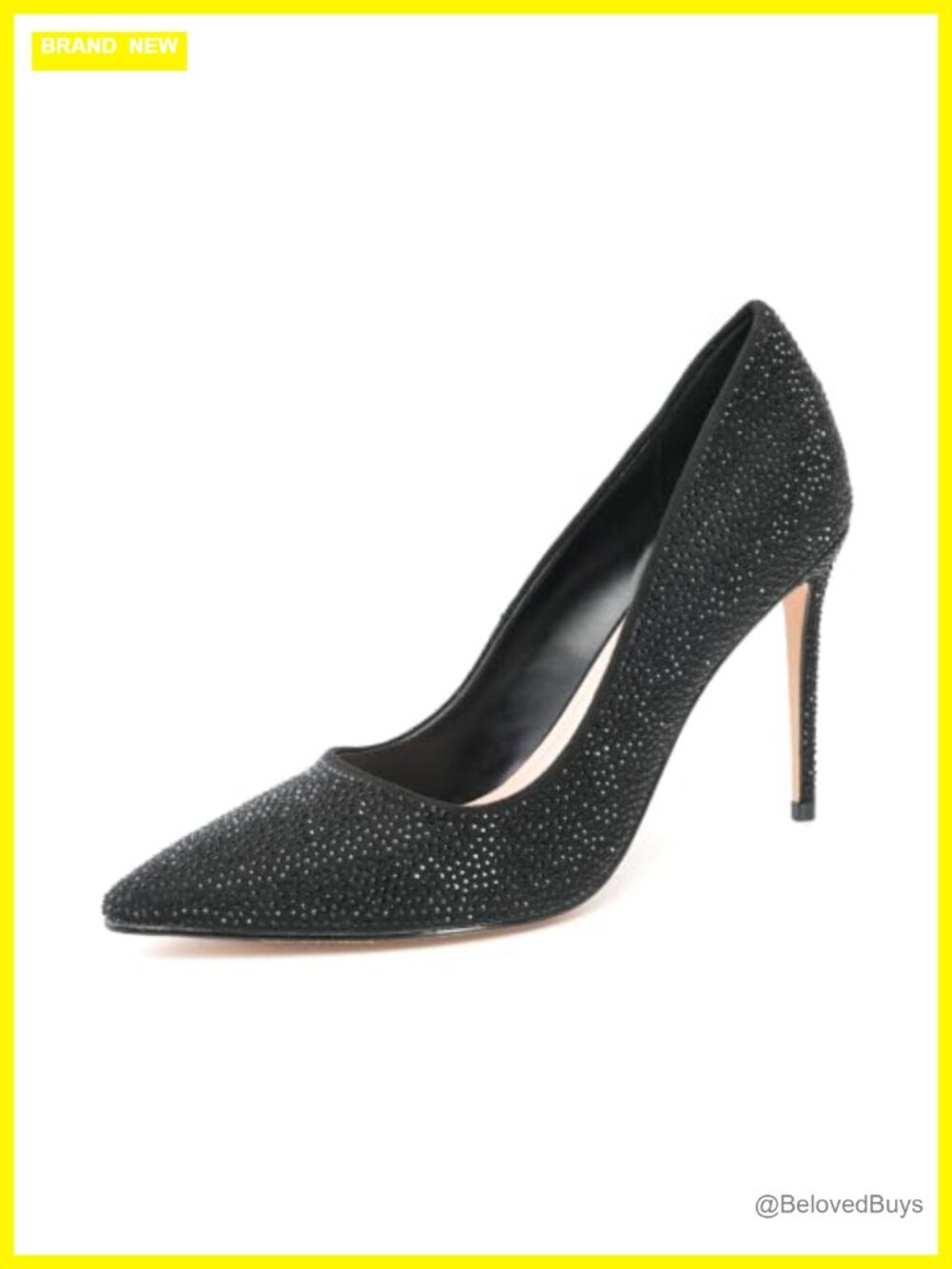 Rhinestone Pointed Toe Stiletto Heel Pumps for Wedding Evening Party